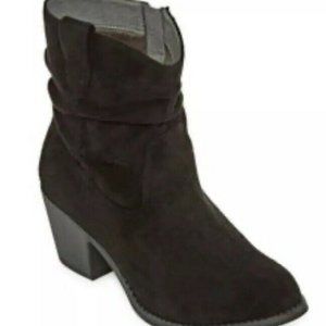 Pop Black Eilat Cowboy Boots Block Heel 8